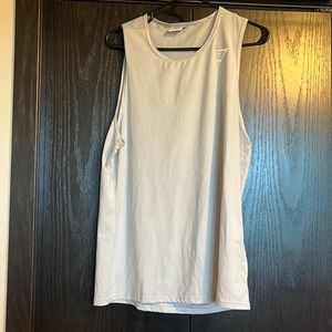 Gymshark Mesh Stretch Grey Tank Top (M)